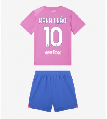 AC Milan Rafael Leao #10 Koszulka Trzecich Dziecięca 2023-24 Krótki Rękaw (+ Krótkie spodenki)